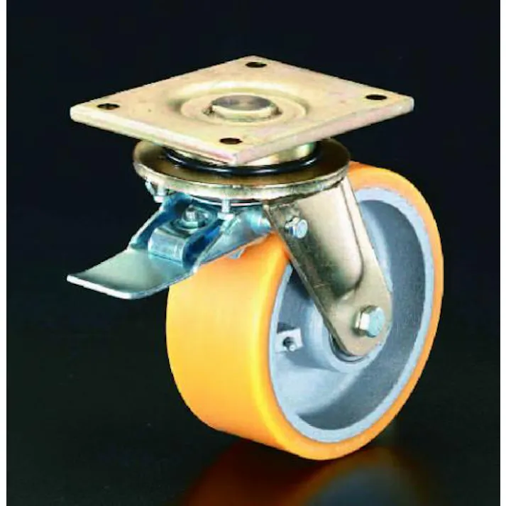 ESCO 250mm キャスター(自在金具・前輪ブレーキ付) 運搬車用キャスター(Blickle) 4518340141766 EA986KR-3(CDC)【別送品】