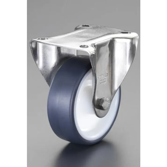 ESCO 100mm キャスター(固定金具・ステンレス製) 運搬車用キャスター(Blickle) 4518340308282 EA986LC-100A(CDC)【別送品】