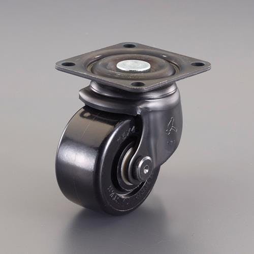 ESCO 75mm キャスター(自在金具付・低床重荷重) 運搬車用