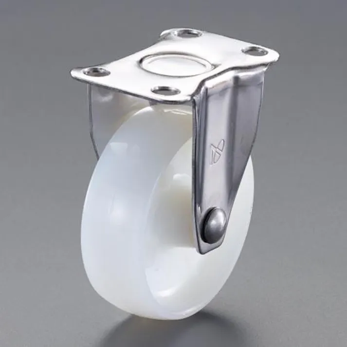 ナンシン 100mm キャスター(固定金具・ステンレス製) 運搬車用キャスター 4550061501283 EA986PT-503(CDC)【別送品】
