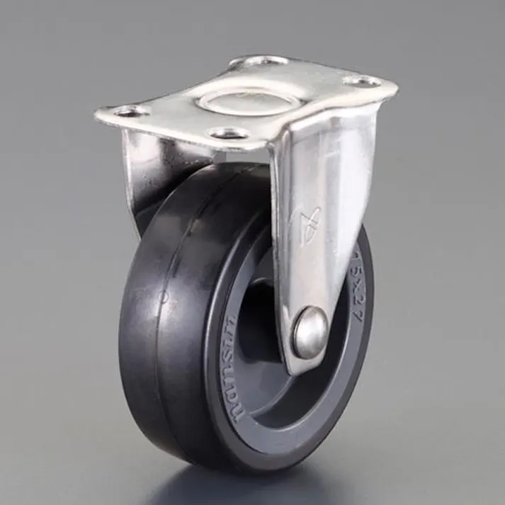 ナンシン 125mm キャスター(固定金具・ステンレス製) 運搬車用キャスター 4550061572818 EA986PT-534(CDC)【別送品】