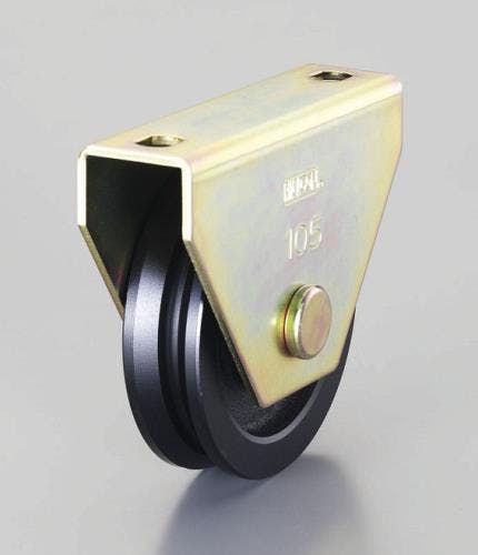 戸車(V型・重量用) 120mm/780kg EA986VE-120 4548745572810【別送品】