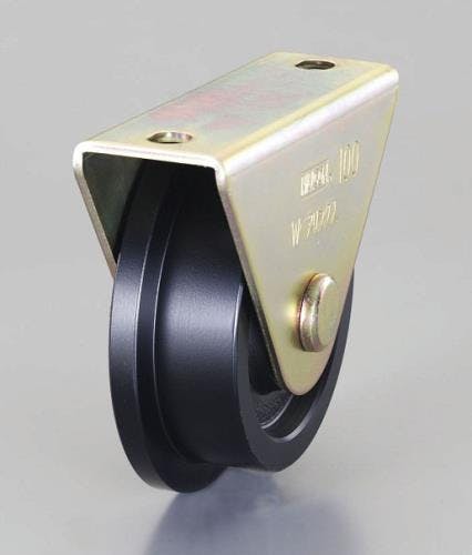 エスコ　EA986VH-75 75mm/ 650kg 戸車(レール用・重量用) エスコ 75mm⁄ 650kg 戸車(レール用・重量用) EA986VH-75 入数：1個