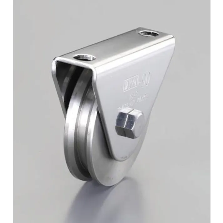 戸車[V型・重量用・ステンレス製) 50mm/400kg EA986VK-50 4548745574777【別送品】