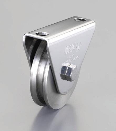 戸車[V型・重量用・ステンレス製) 60mm/500kg EA986VK-60 4548745570694【別送品】