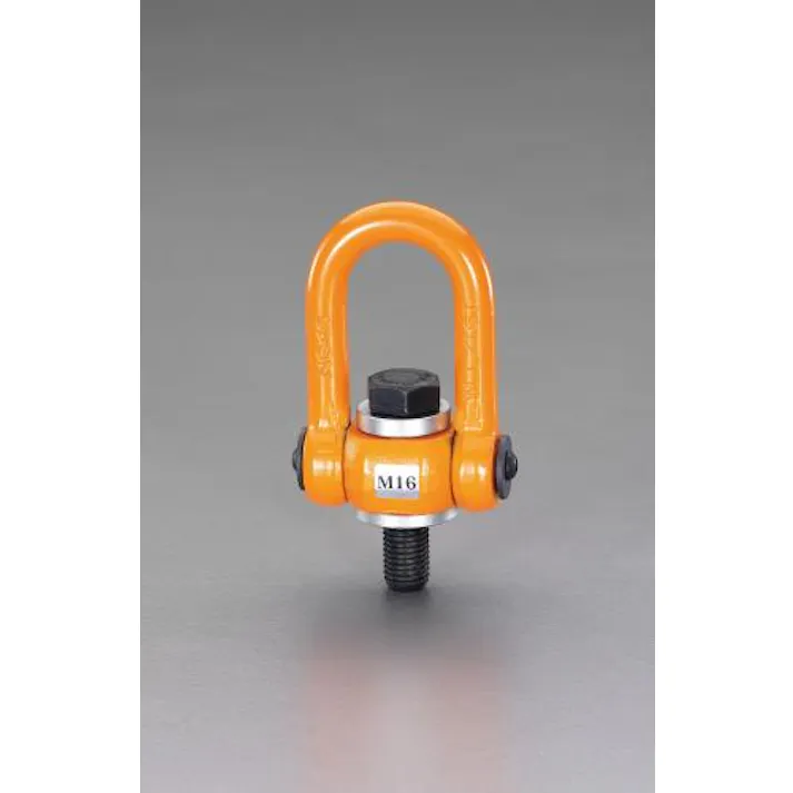 ESCO 0.8ton/M12x21mm マルチアイボルト 取付型フック、アイナット・ボルト 4548745822274 EA987GY-12(CDC)【別送品】