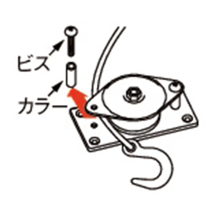 スリーエッチ 横型固定滑車(1車/メタル) 25mm EA987HL-1 4548745735796【別送品】