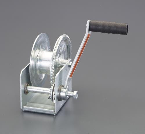 ハンドウィンチ(右ハンドル/自動ブレーキ付) 159kg EA989RD-21 4550061396513【別送品】