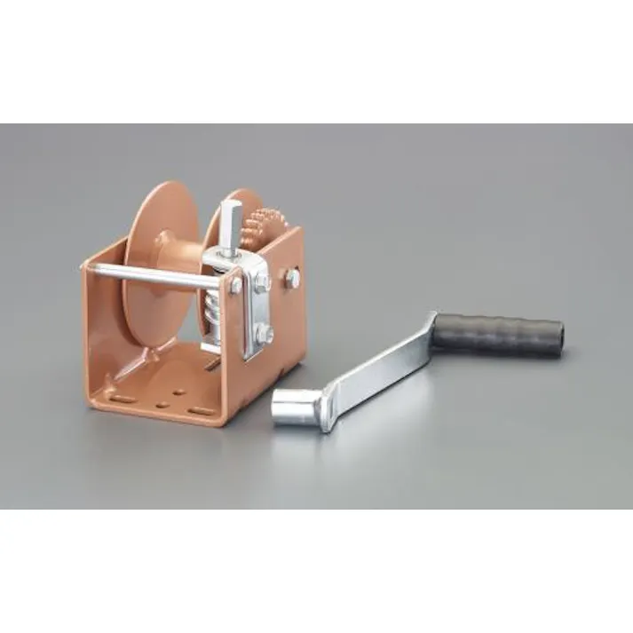 ハンドウィンチ(ウォームギア/脱着式ハンドル) 680kg EA989RD-31 4550061396544【別送品】
