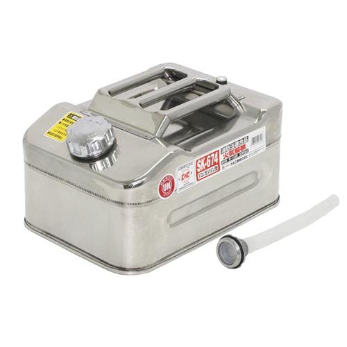 大自工業(Meltec) ガソリン携行缶(ステンレス製) 10L EA991HB-51A 4518340312364【別送品】