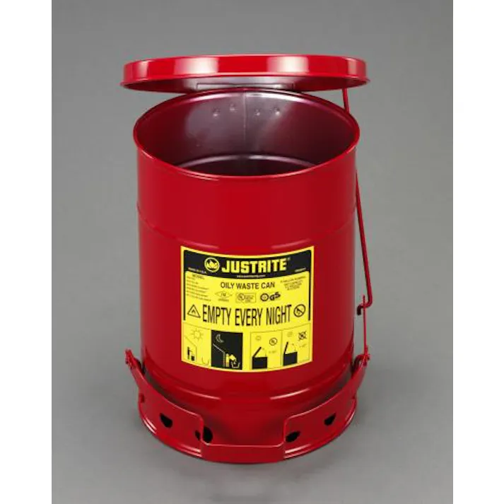 ESCO φ354x464mm/34L 工業用ダスト缶(セーフティー) ウェス&工業用ワイパー 4550061397367 EA991JS-12(CDC)【別送品】