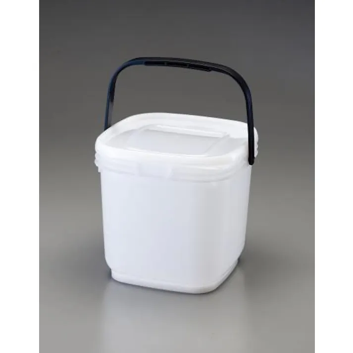ESCO 10.0L 角バケツ(ふた付) 野営・キャンプ用品 4548745449457 EA991PG-10(CDC)【別送品】