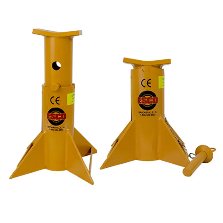 ESCO 13ton/241-406mm ジャッキスタンド(フォークリフト用/2台 タイヤストッパー、ジャッキ・スタンド 4548745450200 EA993DS-4(CDC)【別送品】