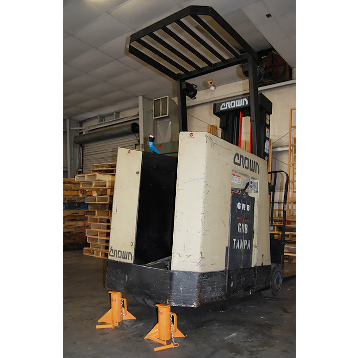 ESCO 13ton/241-406mm ジャッキスタンド(フォークリフト用/2台 タイヤストッパー、ジャッキ・スタンド 4548745450200 EA993DS-4(CDC)【別送品】