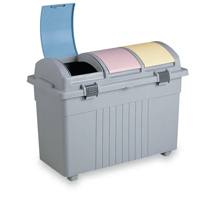 テラモト ダストボックス(3分別) 800x425x585mm/100L EA995A-17 4518340452305【別送品】