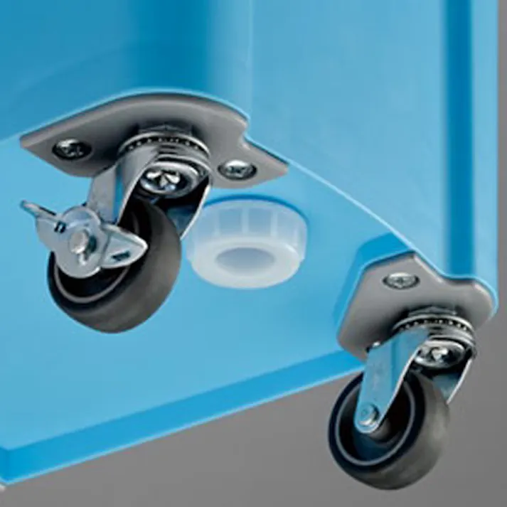 テラモト 45.0L ダストボックス(排水栓・キャスター付/グレー) バケツ、ピックアップ、ごみ箱 4548745847987 EA995A-92(CDC)【別送品】