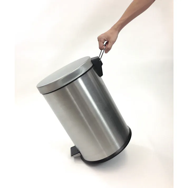 テラモト ダストボックス(ペダル開閉型/ステンレス製) 20.0L EA995AA-10F 4518340613591【別送品】