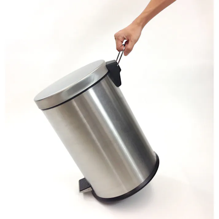 テラモト ダストボックス(ペダル開閉型/ステンレス製) 30.0L EA995AA-10L 4548745609554【別送品】