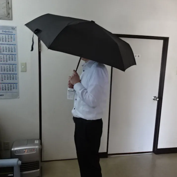 ESCO 550mm 自動開閉式折りたたみ傘 オフィス家具 4550061563915 EA995AA-138(CDC)【別送品】