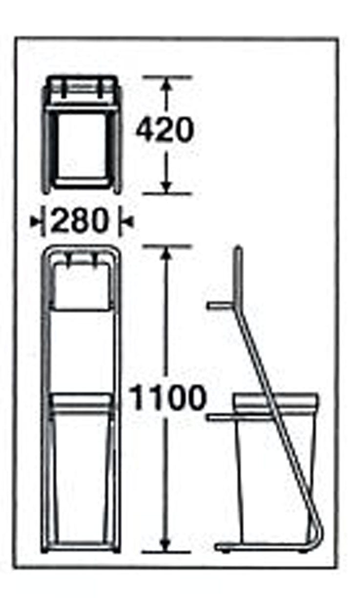 テラモト 280x420x1100mm 傘袋スタンド オフィス家具 テラモト 280x420x1100mm 傘袋スタンド オフィス家具