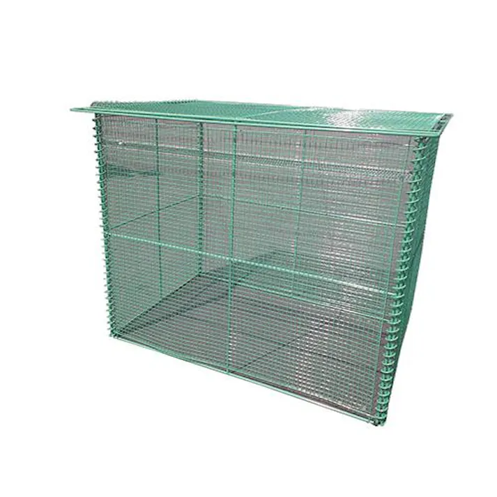 ESCO 900x600x750mm/ 405L ダストボックス(スチール製) バケツ、ピックアップ、ごみ箱 4550061451298 EA995AA-511(CDC)【別送品】