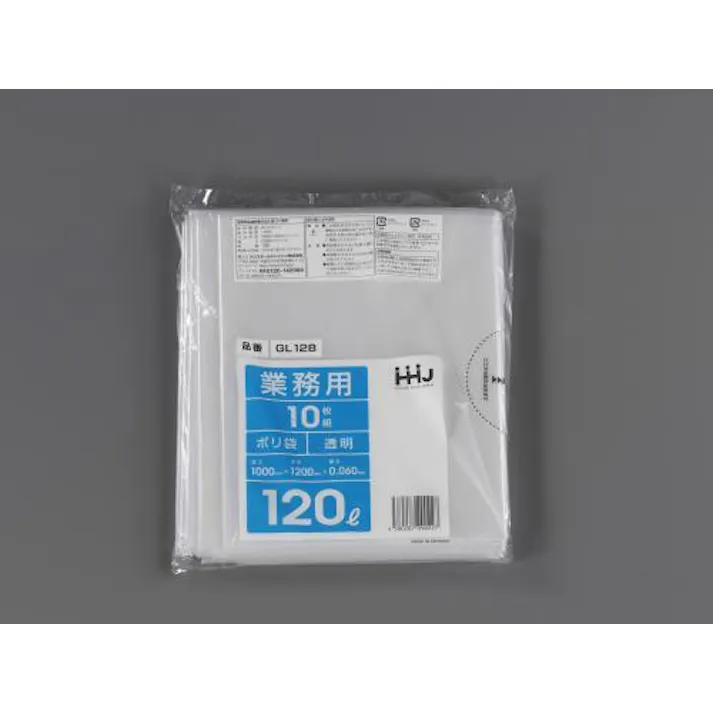 ESCO 1000x1200x0.06mm/120L ごみ袋 (10枚) 洗面・バス・トイレ用備品・消耗品・エチケット商品 4548745901085 EA995AD-121(CDC)【別送品】