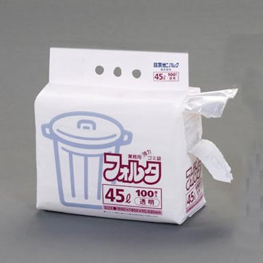 日本サニパック  650x 800mm/45L ごみ袋(透明/100枚) 洗面・バス・トイレ用備品・消耗品・エチケット商品 4550061752197 EA995AD-291(CDC)【別送品】
