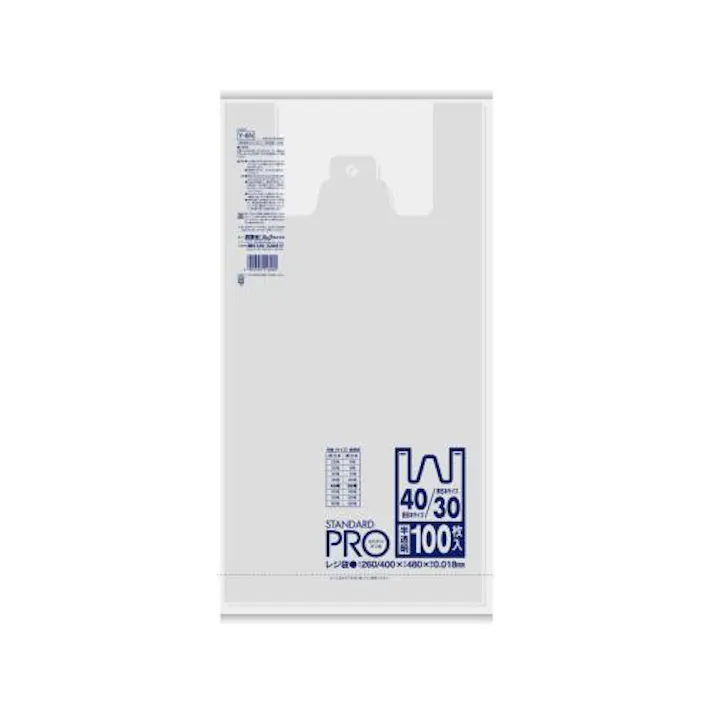 日本サニパック 260/400x480mm 手提げ袋(半透明/HDPE/100枚 洗面・バス・トイレ用備品・消耗品・エチケット商品 4550061822197 EA995AF-15(CDC)【別送品】