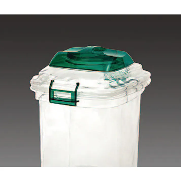 ESCO 45L 透明ダストボックス(ペール) バケツ、ピックアップ、ごみ箱 4548745089332 EA995CA-10(CDC)【別送品】