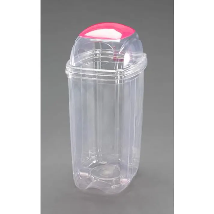 ESCO 60L 透明ダストボックス(一般用) バケツ、ピックアップ、ごみ箱 4548745270655 EA995CA-16A(CDC)【別送品】
