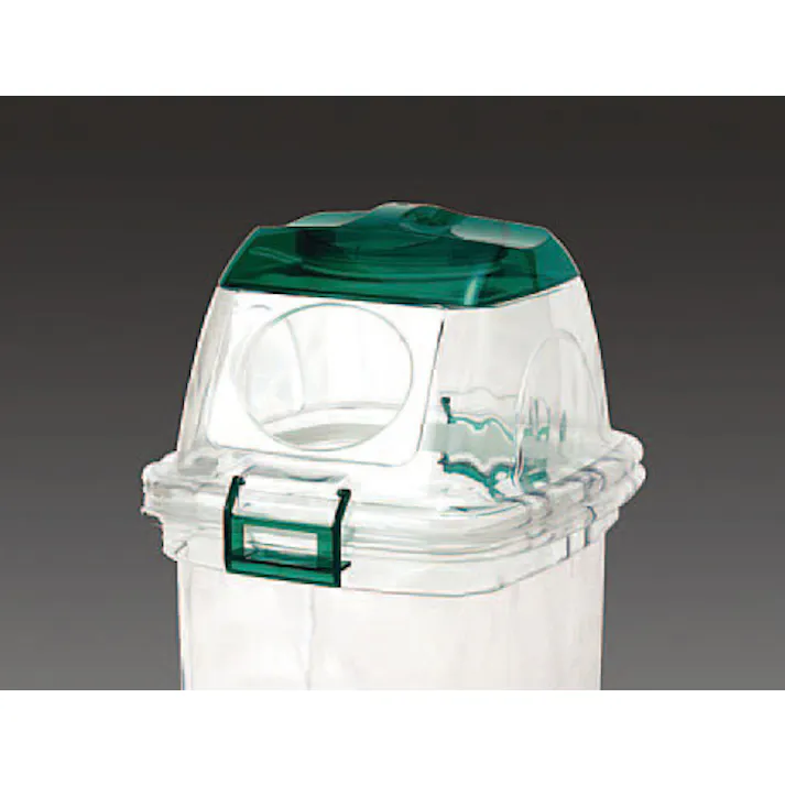 ESCO 45L 透明ダストボックス(ペットボトル用) バケツ、ピックアップ、ごみ箱 4548745089721 EA995CA-7(CDC)【別送品】