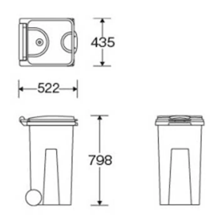 山崎産業(CONDOR) 90L ダストボックス(キャスター付・青/黒) バケツ、ピックアップ、ごみ箱 4548745913910 EA995CC-11(CDC)【別送品】