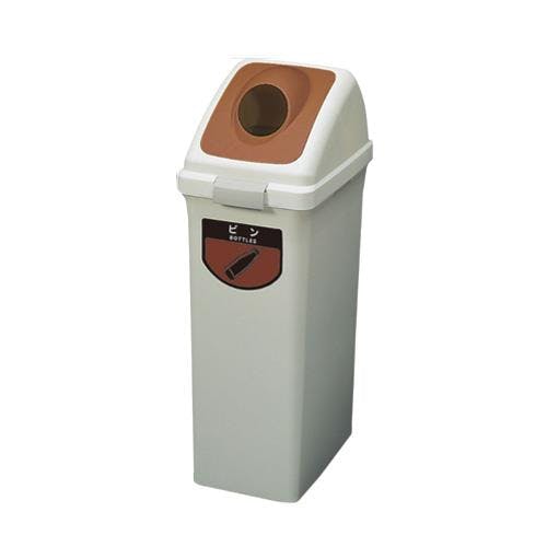 山崎産業(CONDOR) ダストボックス(丸穴蓋/ブラウン) 70L EA995CC-42 4548745488708【別送品】