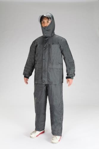 おたふく手袋 レインウェアー(ダークグレー) [LL] EA996XA-13B 4518340008205【別送品】