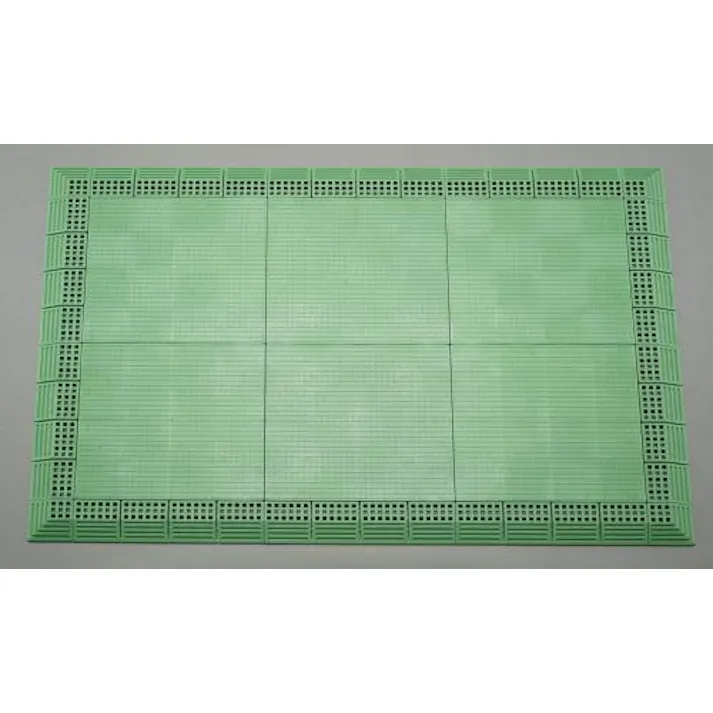 テラモト 750x1050m/13.5mm 導電性マット(連結式/緑) 静電気除去 4550061157190 EA997RB-600(CDC)【別送品】