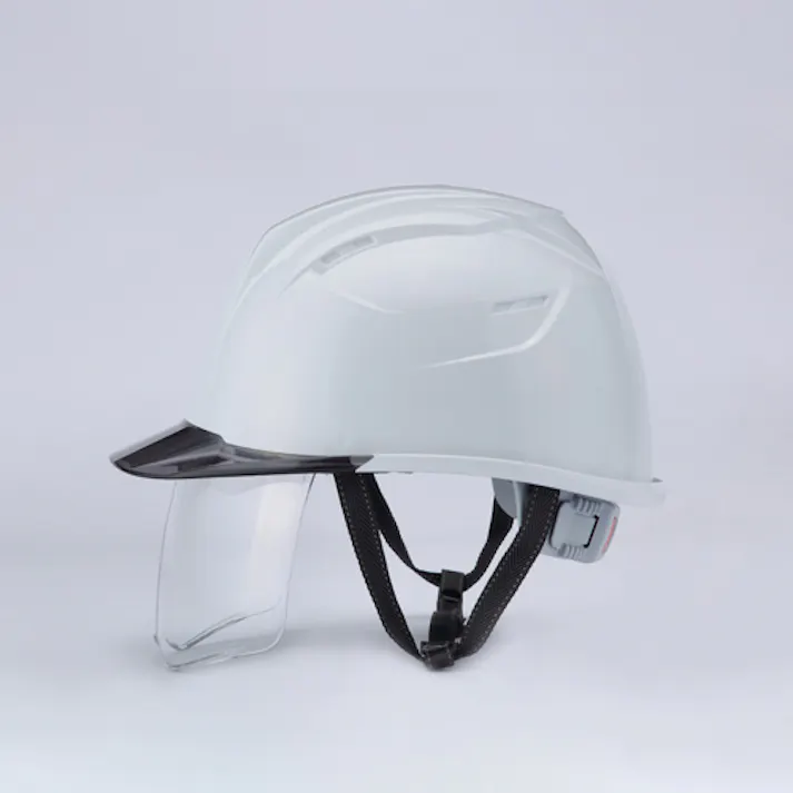 トーヨーセフティー ヘルメット(シールド付/白・スモーク) EA998AF-21 4550061624432【別送品】