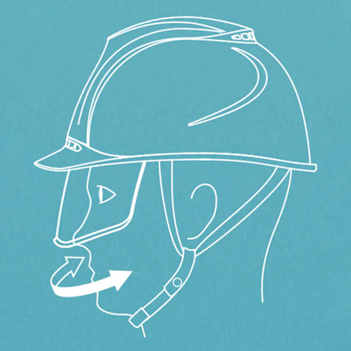 谷沢製作所(タニザワ) ヘルメット(通気孔/ワイドシールドレンズ付/青) EA998BB-7 4550061996065【別送品】