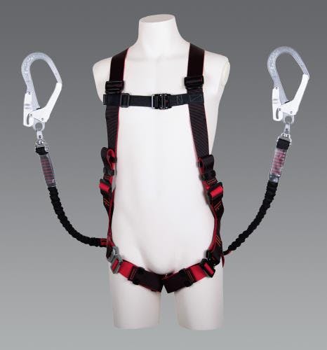 藤井電工 墜落制止用器具(フルハーネス/伸縮式ツインランヤード付) EA998FF-12 4550061411087【別送品】