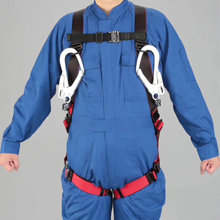 藤井電工 墜落制止用器具(フルハーネス/巻取式ツインランヤード付) 墜落制止用器具・ハーネス 4550061667712 EA998FF-14(CDC)【別送品】