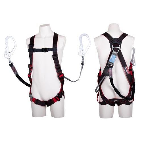 藤井電工 墜落制止用器具(フルハーネス/巻取式ツインランヤード付) EA998FF-15 4550061978276【別送品】