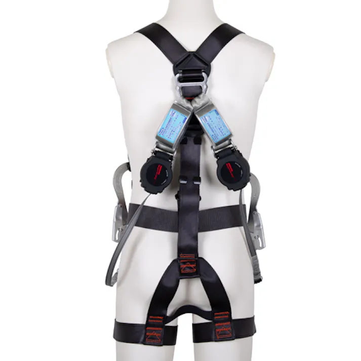 藤井電工 墜落制止用器具(フルハーネス/巻取式ツインランヤード付) 墜落制止用器具・ハーネス 4550061411148 EA998FF-51(CDC)【別送品】