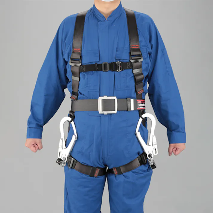 藤井電工 墜落制止用器具(フルハーネス/巻取式ツインランヤード付) 墜落制止用器具・ハーネス 4550061667675 EA998FF-55(CDC)【別送品】