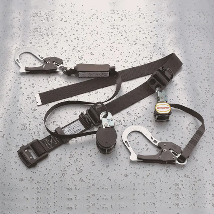 トーヨーセフティー 墜落制止用器具(巻取式/2丁掛け) 墜落制止用器具・ハーネス 4550061900956 EA998KB-12(CDC)【別送品】