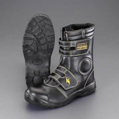 ESCO  25.0cm 静電安全靴(ロング/黒) スニーカー・安全靴・長靴 4548745914535 EA998YH-25(CDC)【別送品】