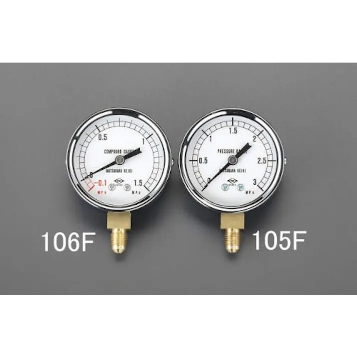 ESCO 0~3MPa フレアータイプ圧力計 冷媒チャージ用工具 4518340000919 EA105F(CDC)【別送品】