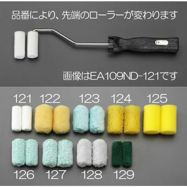 ローラー刷毛セット(ローラー2個) 50.8mm(12mm) EA109ND-128 4548745910933【別送品】