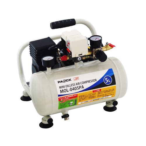 パオック AC100V/220W ミニエアーコンプレッサー(5L/オイルレス パオック AC100V/220W ミニエアーコンプレッサー(5L/オイルレス