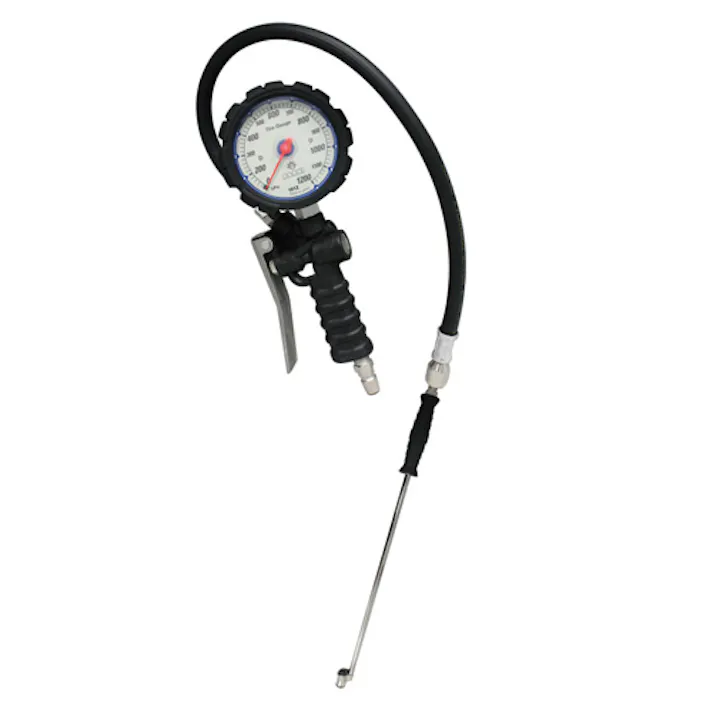 旭産業 タイヤゲージ&チャック(ISOホイール用) 120-1200kPa EA123CH-16 4550061509654【別送品】