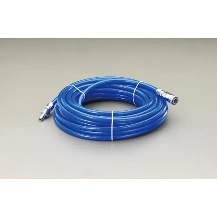 ESCO 9.5/13.5mmx7.5m ウレタンホース(カプラー付) エアーホース 4548745683721 EA125BY-7.5A(CDC)【別送品】