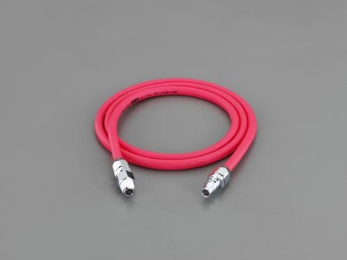エアーホース(スイベル金具付・PVC) 6.5/10.0mmx1.5m EA125EF-6.5 4548745985719【別送品】
